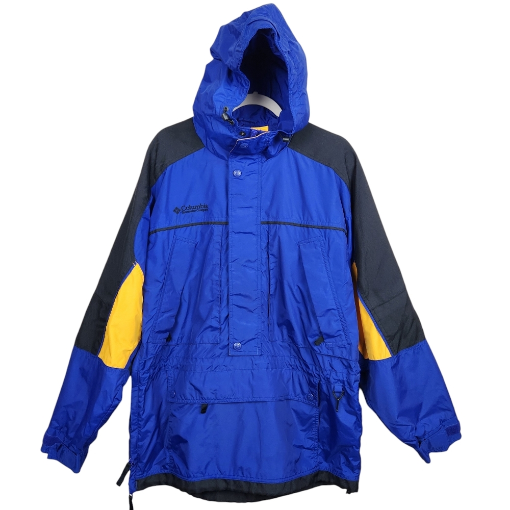 Columbia Sportswear Blue Winter Ski Snowboarding Hooded Jacket Men's Size Medium